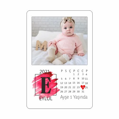 Takvim Tasarımlı Doğum Günü Magnet